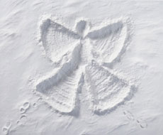 図2 雪の中の天使